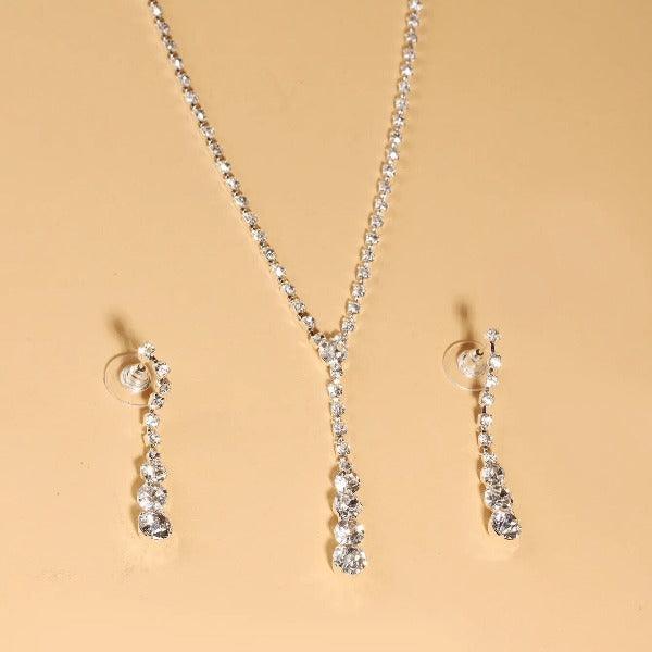 PROMOÇÃO LIMITADA! - Colar + Brinco Cristal - MOON